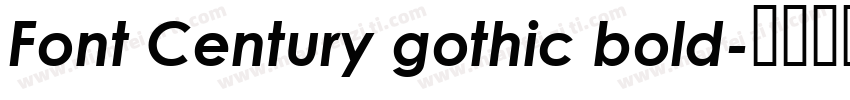 Font Century gothic bold字体转换